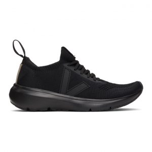 Rick Owens Black Veja Edition Sock Runner Sneakers (VW20F3800 KVE)