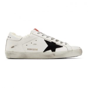 Golden Goose White and Black Superstar Sneakers (GMF00101.F000581.1028)