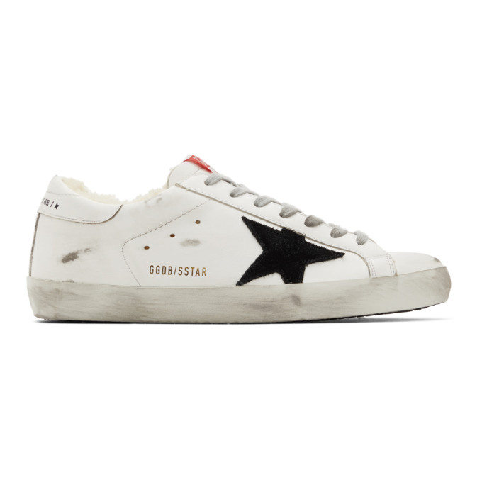 Golden Goose White and Black Superstar Sneakers (GMF00101.F000581.1028)