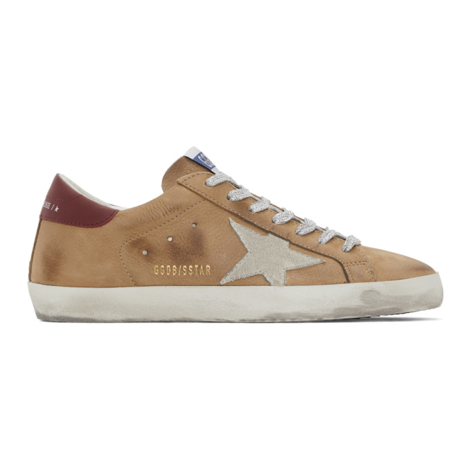 Golden Goose Brown and Grey Nubuck Superstar Sneakers (GMF00101.F000587.8048)