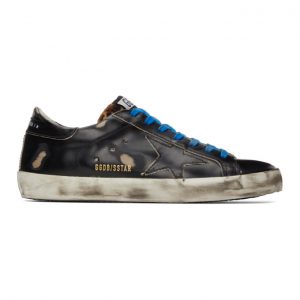 Golden Goose Black and Brown Superstar Sneakers (GMF00101.F000622.9020)