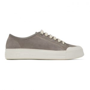 Salvatore Ferragamo Grey Suede Rebel 2 Sneakers (02C589 0735387)