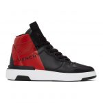Givenchy Black and Red Wing High Top Sneakers (BH003ZH0RE)