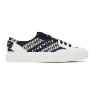 Givenchy Navy Chain Tennis Light Sneakers (BH001TH0QM)