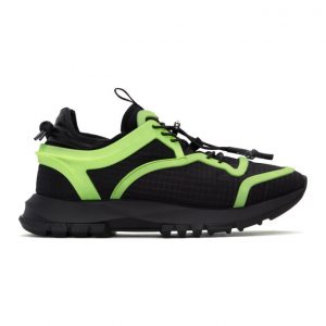 Givenchy Black and Green Spectre Cage Runner Sneakers (BH003EH0RM)