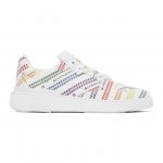 Givenchy White Chain Rainbow Wing Low Sneakers (BH002KH0QL)