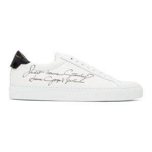 Givenchy White and Black Studio Homme Urban Knots Sneakers (BH0002H0QR)