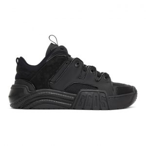 GCDS Black Slim Skate Sneakers (FW21M010100)