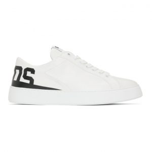 GCDS White and Black Bucket Sneakers (FW21M010001)