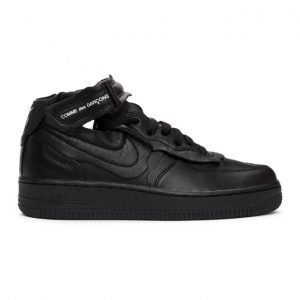 Comme des Garcons Homme Plus Black Nike Edition Air Force 1 Mid Sneakers (GF-K103-001)
