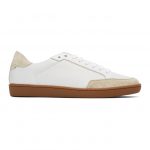 Saint Laurent White Perforated Low-Top Sneakers (6032231JZF0)