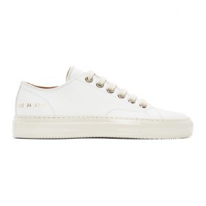 Common Projects White Tournament Low Sneakers (4132)