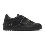 Valentino Black Valentino Garavani Rockstud Untitled Sneakers (UW2S0A01BXE)