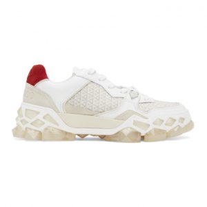 Jimmy Choo White Diamond X Sneakers (DIAMOND X TRAINER/F F)