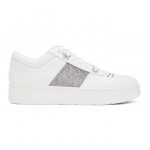 Jimmy Choo White and Silver Hawaii Sneakers (HAWAII/F FAF)