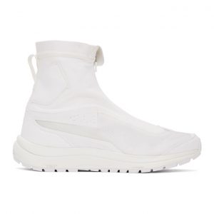 11 by Boris Bidjan Saberi White Salomon Edition Bamba 2 High Sneakers (14 11xS)