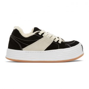 Palm Angels Black Snow Low-Top Sneakers (PMIA051F20LEA0011001)
