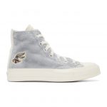 Converse Grey and Off-White Looney Tunes Edition Chuck 70 High Sneakers (169222C)
