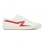 rag and bone White and Red Court Low Top Sneakers (WFF20SF041LH41)