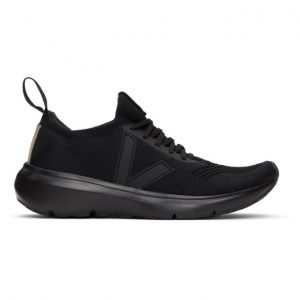 Rick Owens Black Veja Edition Sock Runner Sneakers (VM20F3800 KVE)