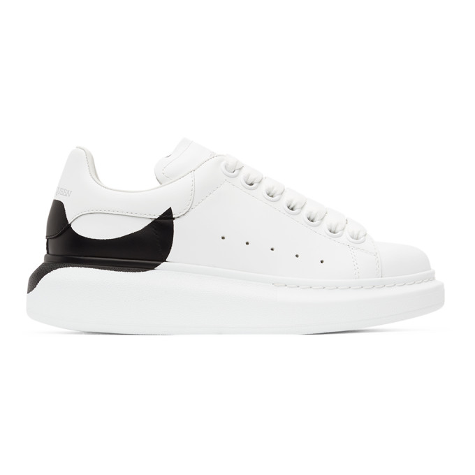 Alexander McQueen White Dropped Heel Counter Oversized Sneakers (650789 WHZ4U)