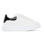 Alexander McQueen White and Black Croc Oversized Sneakers (553770 WHXMY)