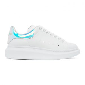 Alexander McQueen White Holographic Oversized Sneakers (561580WHVI5)