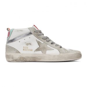 Golden Goose White Mid Star Sneakers (F00122.F001089.10491)