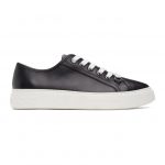 Salvatore Ferragamo Black and White Anson Borg Sneakers (02B342 0741812)