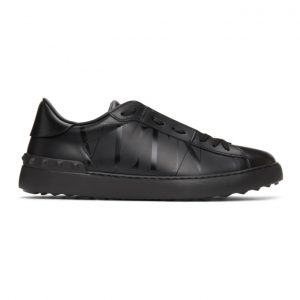 Valentino Black Valentino Garavani VLTN Open Sneakers (VY2S0830PST)