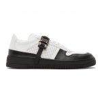 1017 ALYX 9SM White and Black Buckle Sneakers (AAUSN0020LE01.S21)