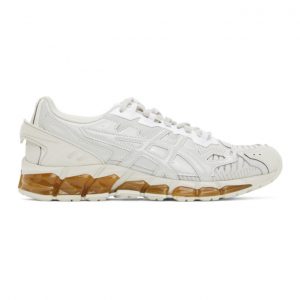 GmbH Off-White and Grey Asics Edition GEL-Quantum 360-6 Low-Top Sneakers (1201A099 750)