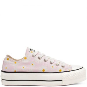 Converse Camp Daisies Platform Chuck Taylor All Star Low Top für Damen Black Black (568934C)