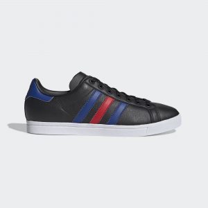 adidas Coast Star Schuh Core Black / Collegiate Royal / Scarlet (EE6199)