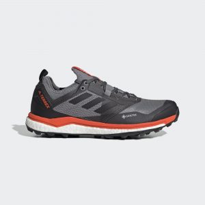 adidas TERREX Agravic XT GORE-TEX Trailrunning-Schuh Grey Three / Core Black / Active Orange (EE9570)