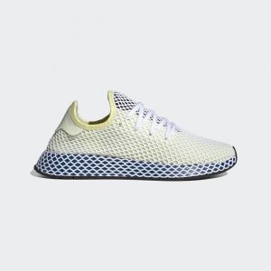 adidas Deerupt Runner Schuh Yellow Tint / Cloud White / Legend Marine (EF5377)