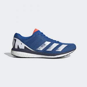 adidas Adizero Boston 8 Schuh Glow Blue / Core White / Trace Blue (EG7895)