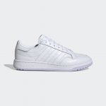 adidas Team Court Schuh Cloud White / Cloud White / Purple Tint (EG9825)