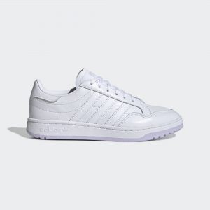 adidas Team Court Schuh Cloud White / Cloud White / Purple Tint (EG9825)