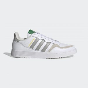 adidas Supercourt Schuh Cloud White / Grey Two / Yellow (FU9731)
