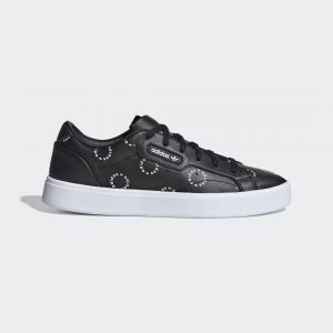 adidas  Sleek Schuh Core Black / Cloud White / Semi Flash Red (FW2066)
