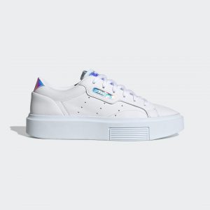 adidas Sleek Super Schuh Cloud White / Sky Tint / Core Black (FW3717)