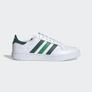 adidas Team Court Schuh Cloud White / Collegiate Green / Green (FW5067)