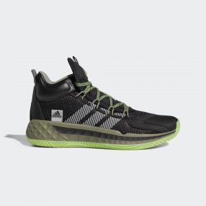 adidas Pro Boost Mid Basketballschuh Core Black / Cloud White / Legacy Green (FW9510)