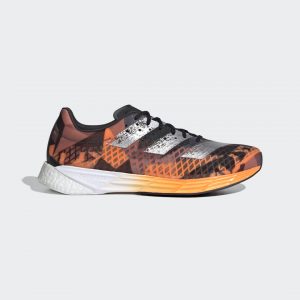 adidas Adizero Pro Laufschuh Core Black / Silver Metallic / Signal Orange (FW9611)
