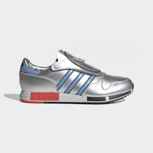 adidas Micropacer Schuh Metallic Silver / Metallic Silver / Light Blue (FY7687)
