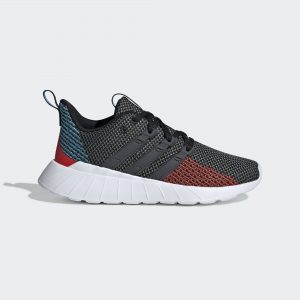 adidas Questar Flow Schuh Core Black / Grey Six / Active Red (G26770)