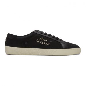 Saint Laurent Black Court Classic Sneakers (611106GUP50)