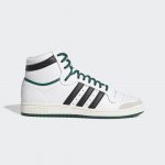 adidas Top Ten Hi Schuh Cloud White / Core Black / Collegiate Green (EF6364)