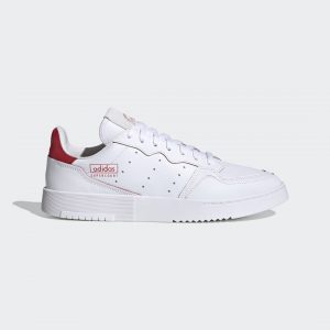 adidas Supercourt Schuh Cloud White / Scarlet / Cloud White (FU9741)